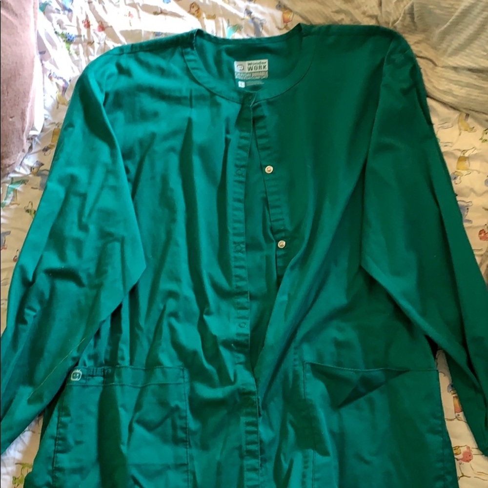 Wonder wink scrub jacket